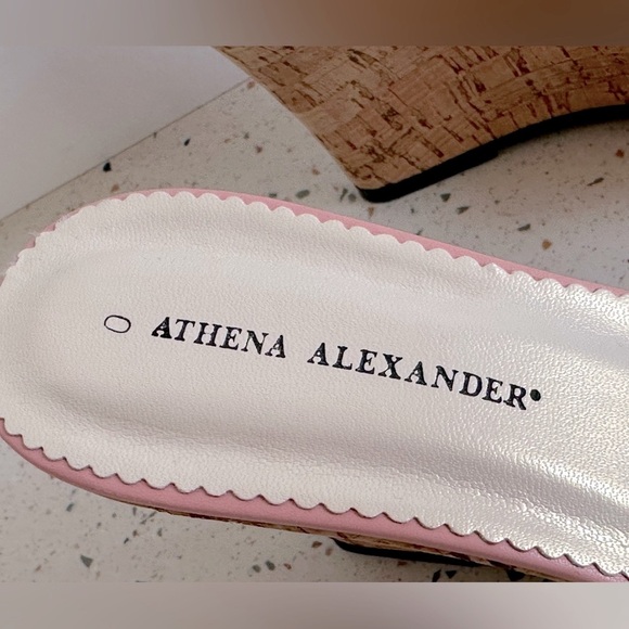 Athena Alexander‎ Pink Flower Wedge Sandals - Picture 7 of 9